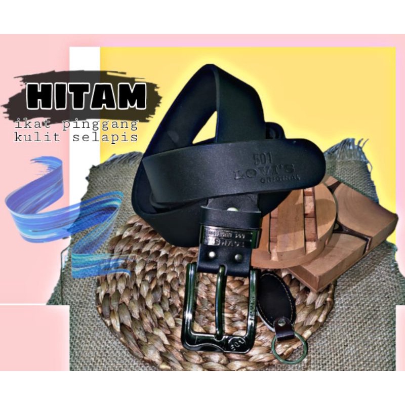 Ikat Pinggang Kulit Pria/ Ikat Pinggang Kulit Asli/ Sabuk Kulit Pria/ Gerper Kulit / Ikat Pinggang