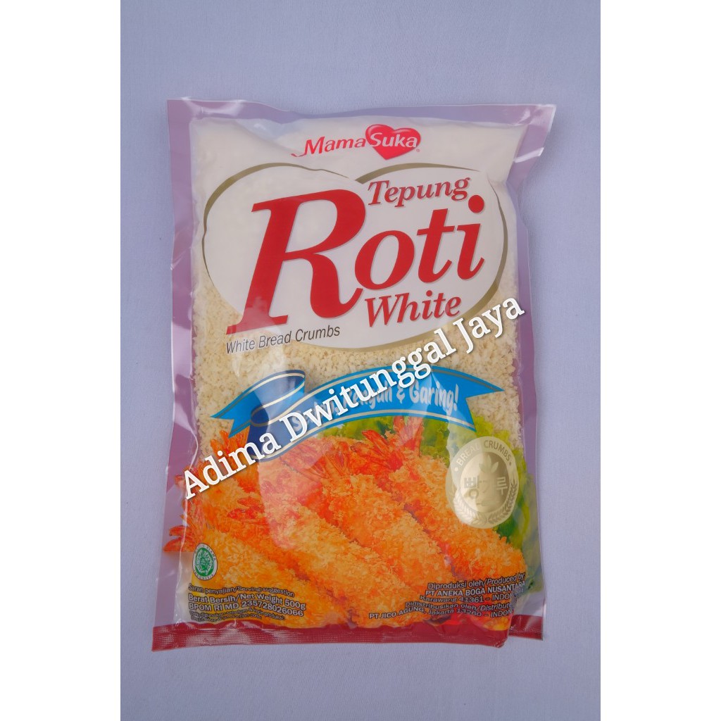 MamaSuka White Bread Crumbs / Tepung Roti Putih MamaSuka 500gr