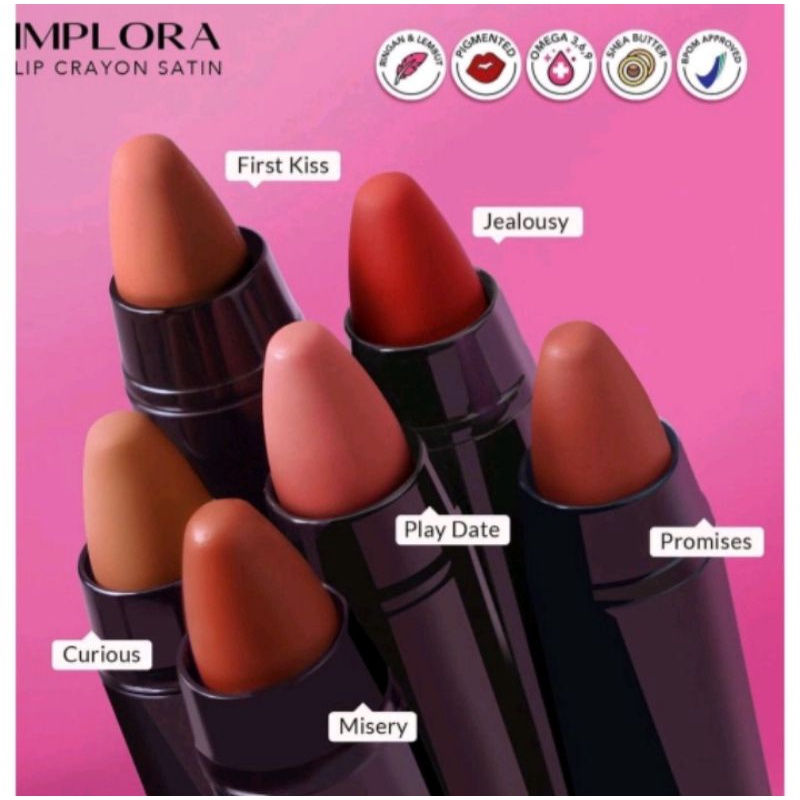 GROSIR Implora Lip Crayon satin.