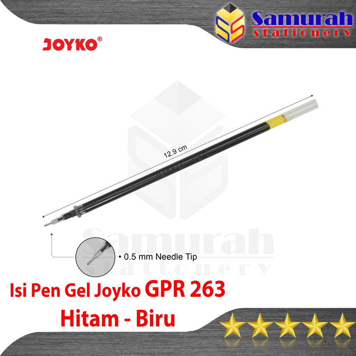 

MURAH Isi Pulpen Gel Joyko GPR 263 0.5 mm / Gel Pen Refill Isi Ulang Pen 05 - Hitam
