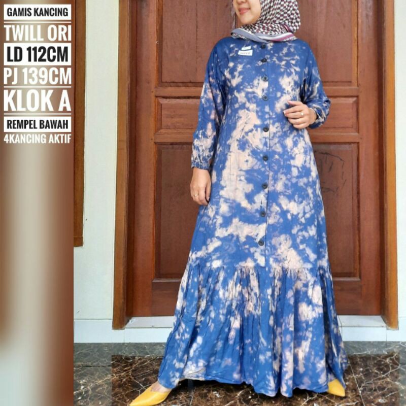 GAMIS KANCING TWILL ORI  KLOK A