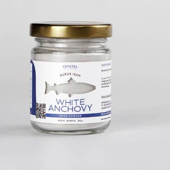 

Terjangkau Crystal of the Sea - 80GR BPOM White Anchovy Food Powder / Bubuk Ikan Teri Nasi Putih / Whitebait
