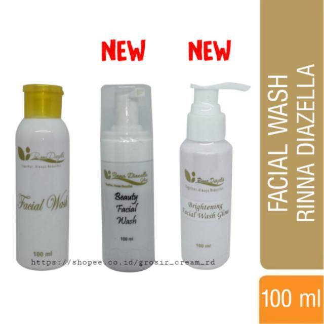 Facial Wash Rinna Diazella Brightening / Sabun Wajah Rina Diazela / Sabun Muka Glow RD Rinna Diazella