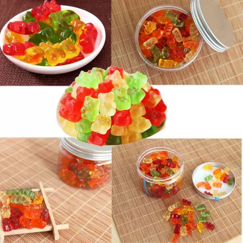 50 pcs Cetakan Silikon Permen Model Beruang Silicone Mold Gummy Bear