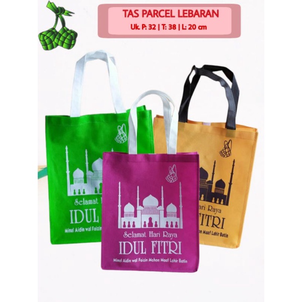 Tas Lebaran / Tas Idul Fitri / Tas Parcel 32x20x38 cm / Tas Jumbo spondbund