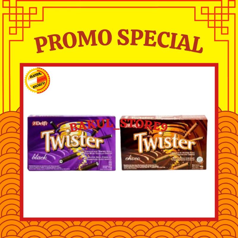 Twister Wafer Roll Black / Choco 35 Gr All Varian