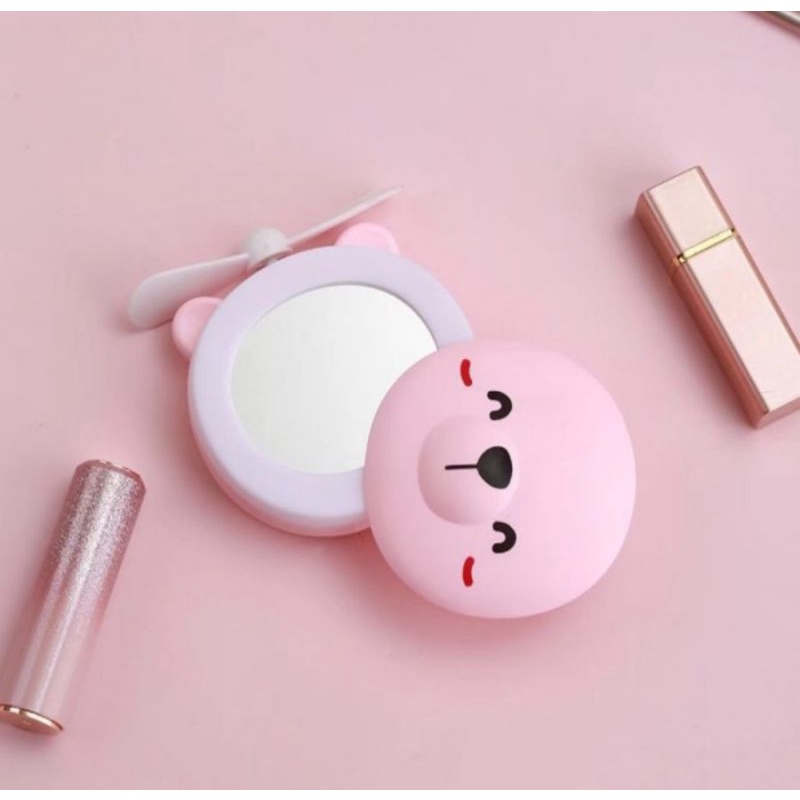 cermin led kipas makeup