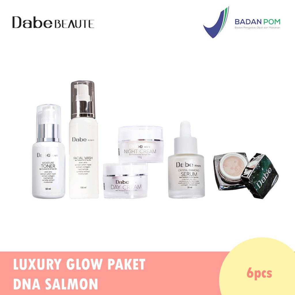 DABE BEAUTE SKINCARE PREMIUM Paket BASIC DAN DNA SALMON DAN DIAMOND SERUM By BELLA SHOFIE RIGAN