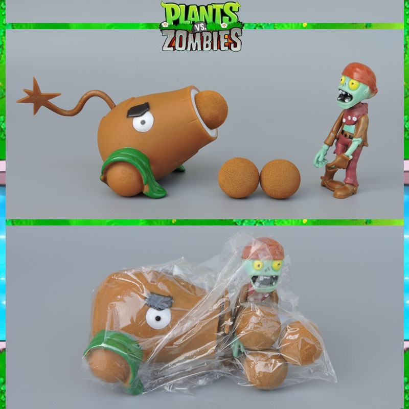 Mainan Action Figure PVZ Plant vs Zombies Kacang Polong 48 Gaya Bahan PVC Untuk Hadiah Ulang Tahun Anak