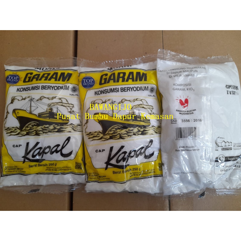 

GARAM Konsumsi Beryodium Cap KAPAL 250 gr