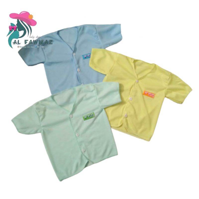 Baju bayi newborn pendek polos Kafia