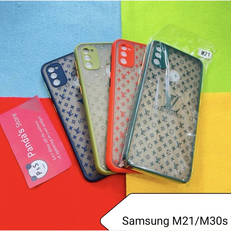 Case Samsung M21 M30s My choice LV LOUIS VUITTON + Ring Kamera / Pelindung Kamera (PsS)