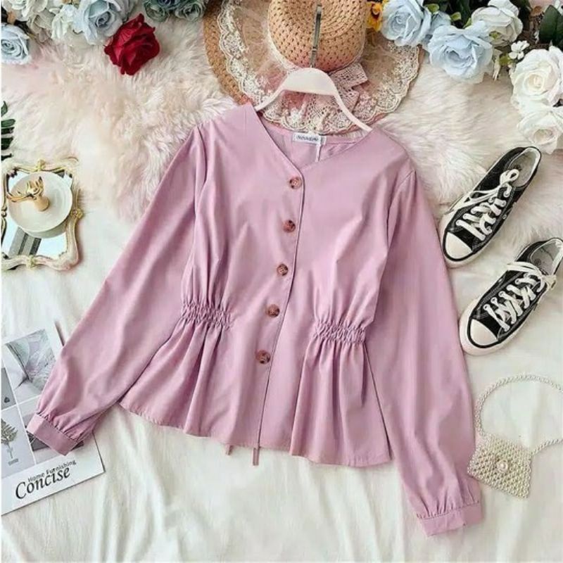 Arifirn Blouse Poka Top - Blouse Wanita | Kemeja Wanita