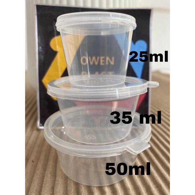 THINWALL SAOS SAMBAL KECIL 25, 35, 50 ML MEREK DM 1 DUS TERMURAH - 25ml --Termurah--