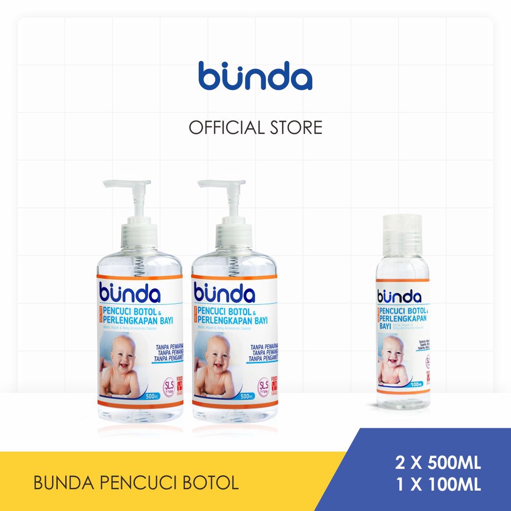 BAYI - BUNDA SABUN PENCUCI BOTOL & PERALATAN BAYI 500ML