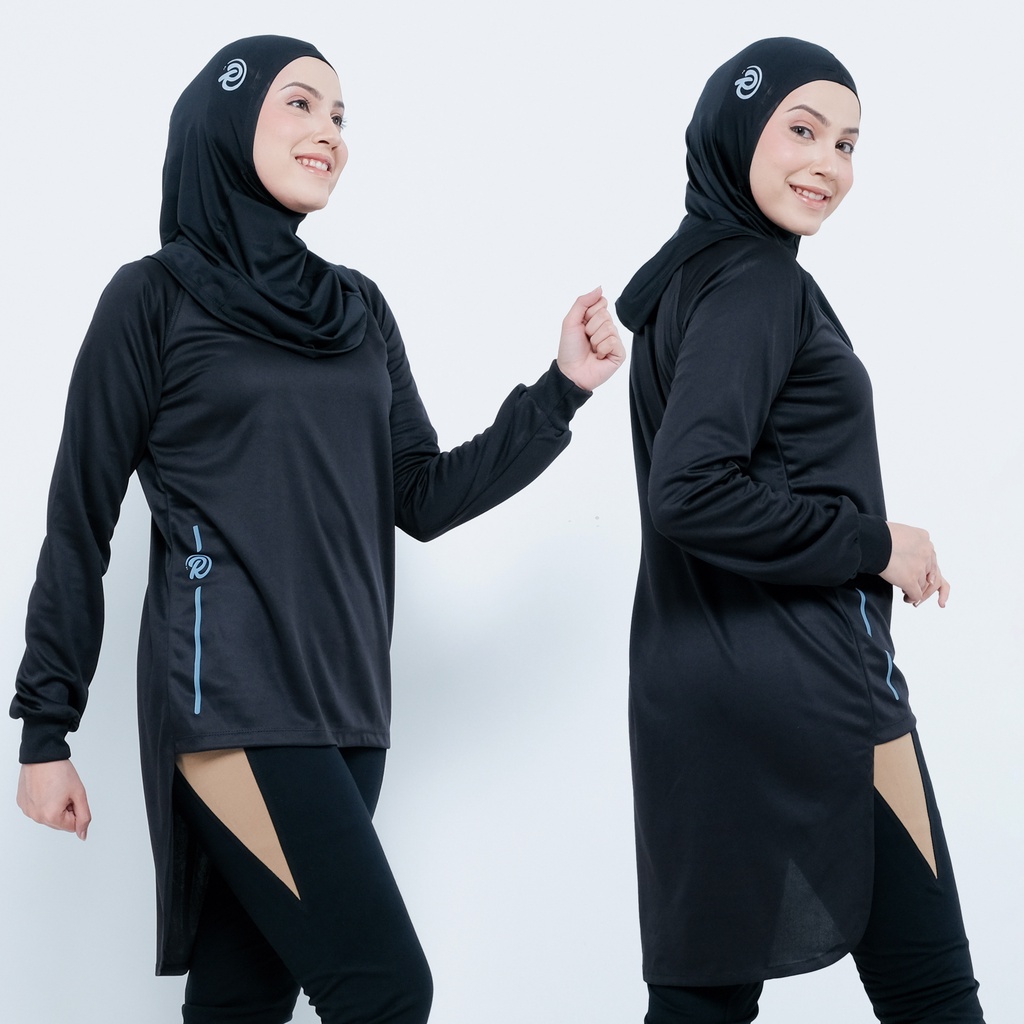 redDee - Eclair Shirt - Pakaian Olahraga Wanita Dry Fit / Pakaian Olahraga Wanita Muslim / Pakaian M