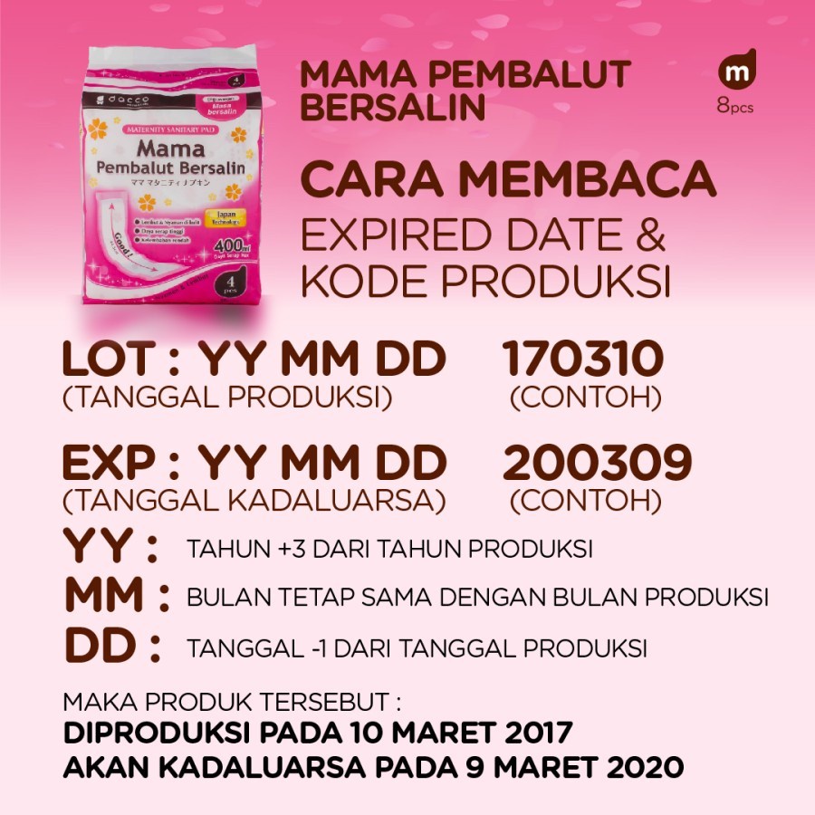 Dacco Mama Pembalut Bersalin Isi 10 Pcs