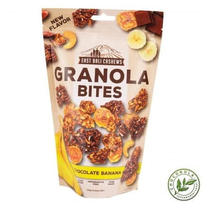 

Termurah! East Bali Cashew Granola Bites Chocolate Banana 125 Gram