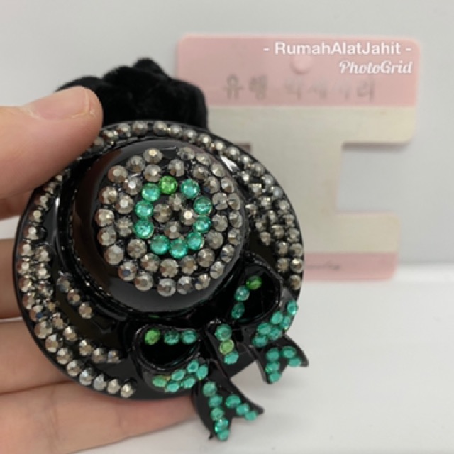 Ikat rambut / hairband Korea model 0723 0D motif topi 6 pilihan warna