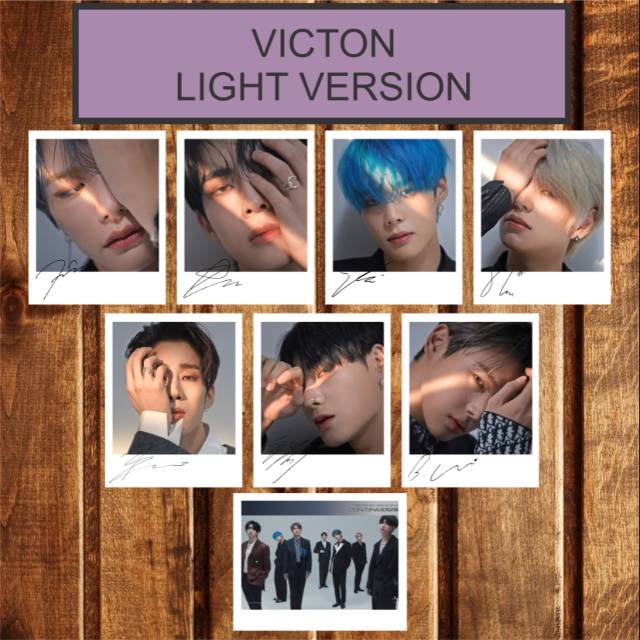 SIGNED KPOP POLAROID VICTON CONTINUOUS ALBUM