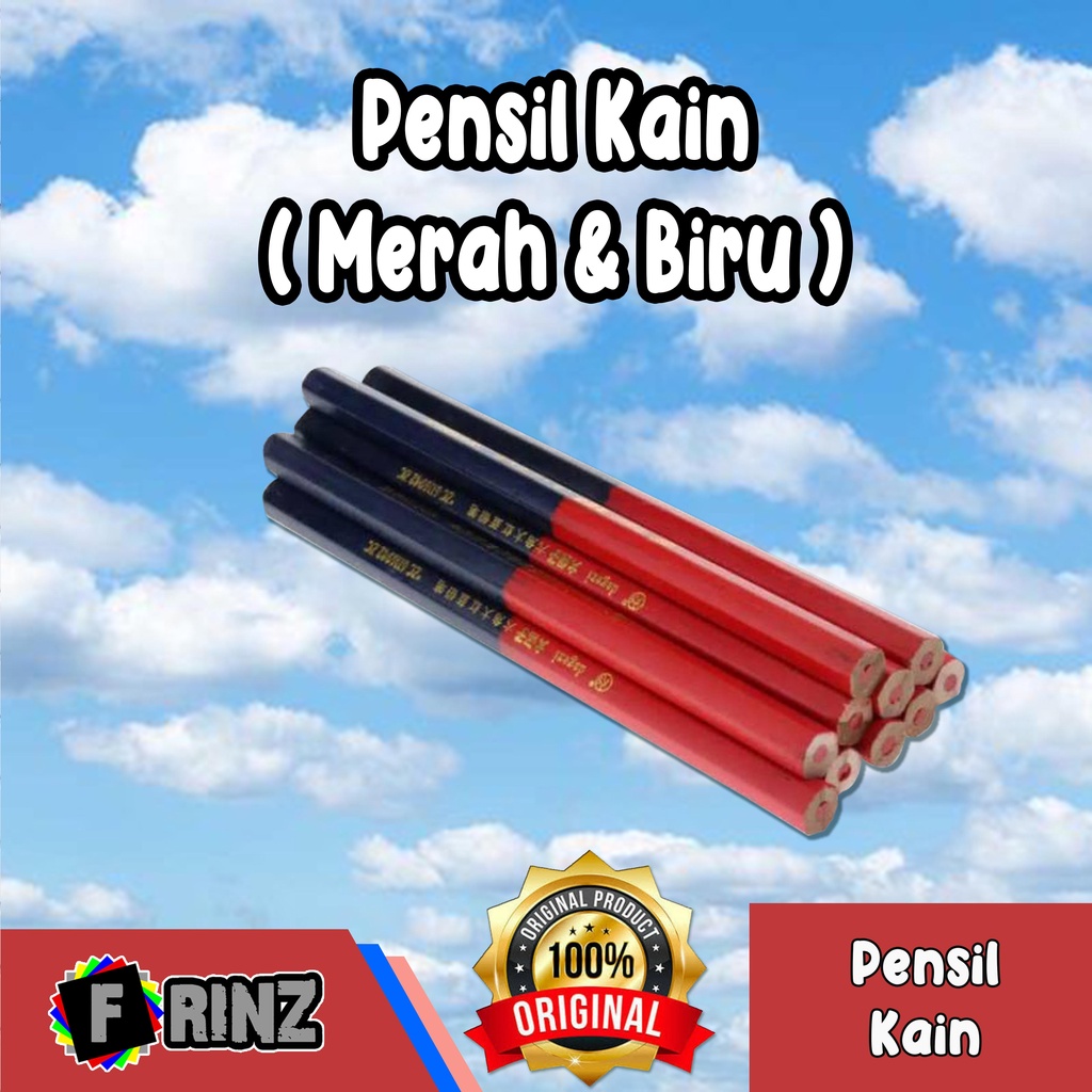 

ATK ~ Pensil Kain Merah Biru / Pensil Pola Blue Red