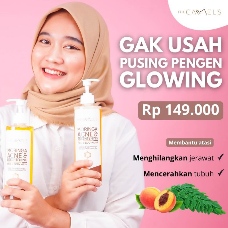 SABUN GLOWING - THE CAMELS MORINGA ACNE & BRIGHTENING