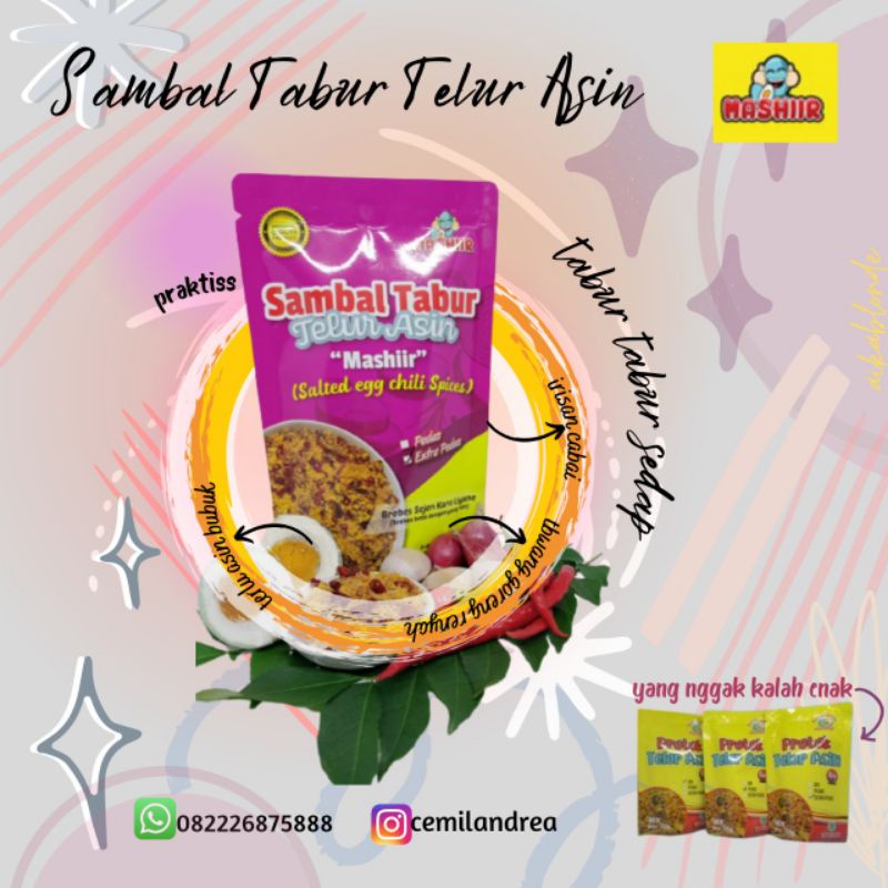 

sambal tabur telur asin mashiir