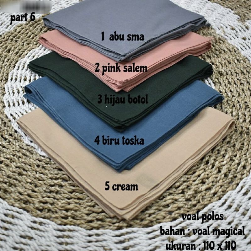 Voal Basic Katun Premium Jahit Tepi