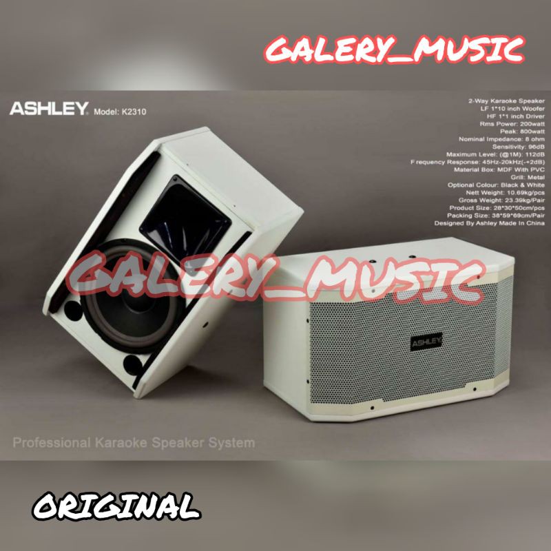 speaker pasif ashley 10 inch speake ashley k2310 original pasif 10 inch 450watt