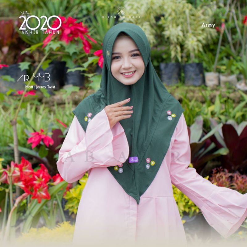 Arrafi Hijab Kode Ar 443 / jilbab kerudung bergo antem instant murah laris-5
