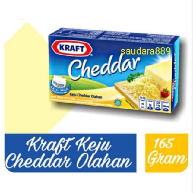 

Keju Kraft Cheddar, 165 gram