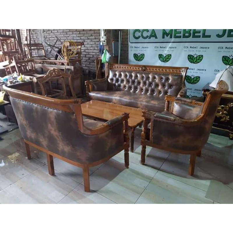 CKTM 002 - Serbia Set / CCA Mebel Jepara/ Kursi Tamu/ Kursi Sofa/ Kursi Bagus/ Kursi Awet/ Kursi Mur