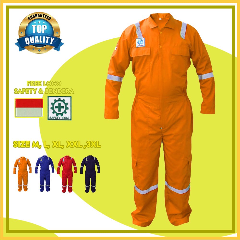 Wearpack Coverall Katelpak | Baju Bengkel Safety Terusan