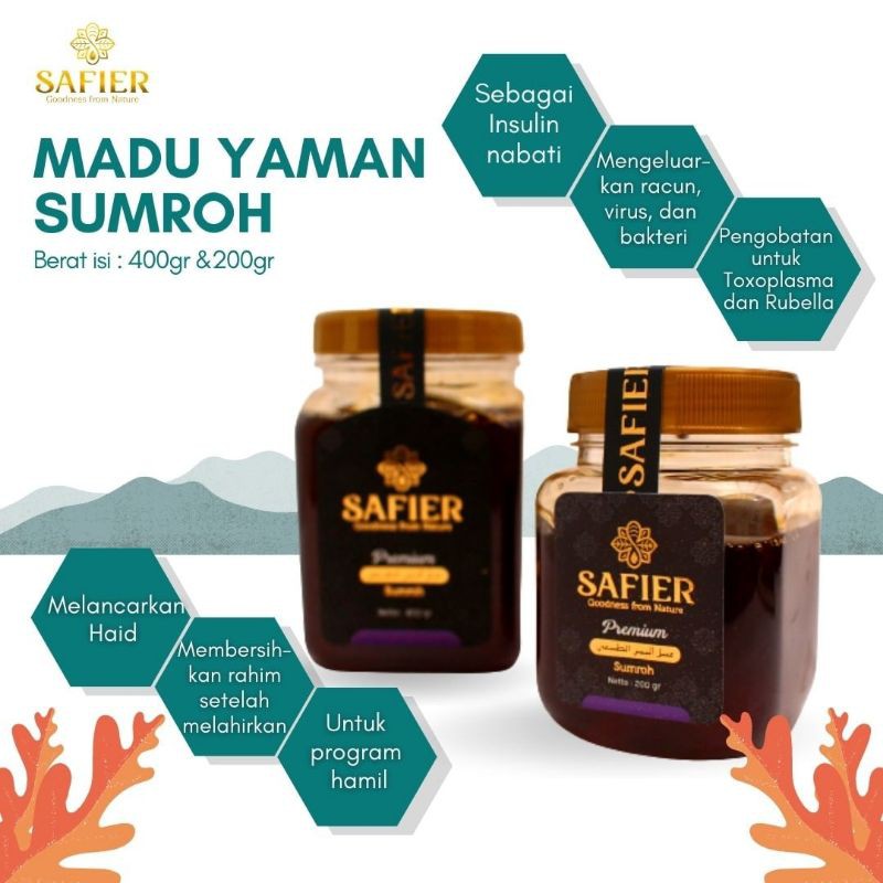 

Madu Yaman Sumroh 200 gram Madu yaman sidr madu yaman mara'i