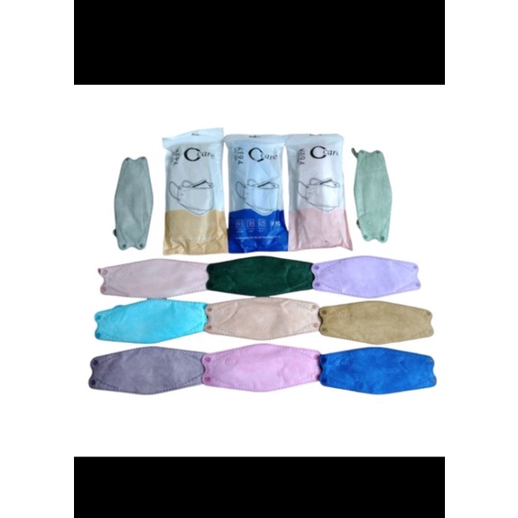 MASKER KOREA KF94 C-CARE WARNA WARNI 4PLY C CARE ISI 10PCS CCARE