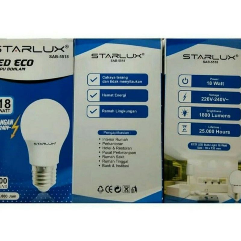 LAMPU LED 18 WATT STARLUX ECO