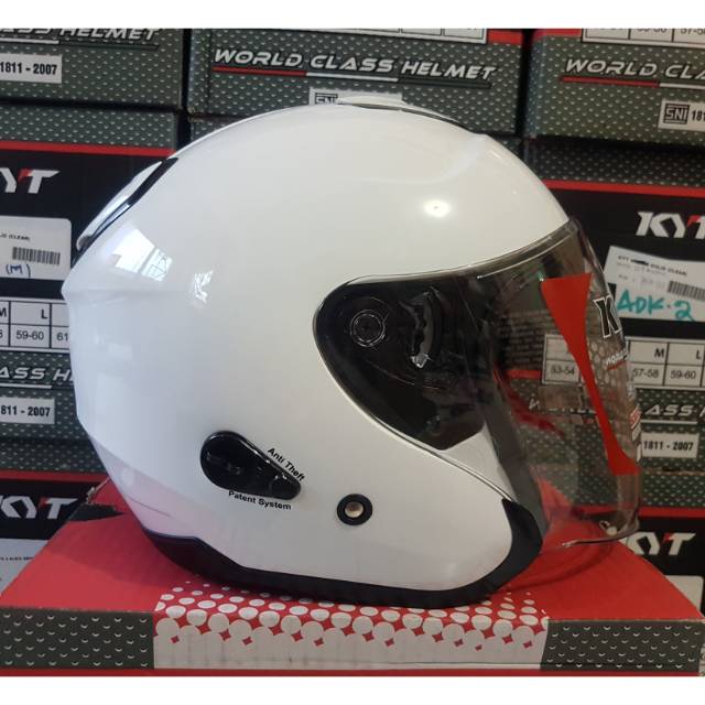 KYT KYOTO PUTIH SOLID ORIGINAL KYT