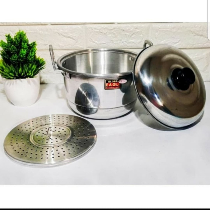 Panci Global EAGLE serbaguna 33 cm / langseng / kukusan / dandang
