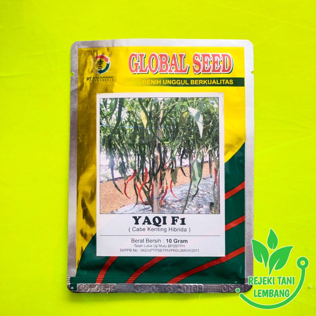 Benih Cabe Keriting//Benih Cabe Keriting Hibrida Yaqi F1 by Global Seed 10gr