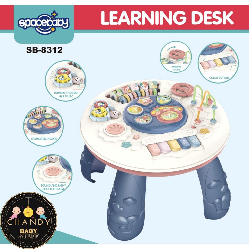 MEJA BELAJAR MAINAN ANAK LEARNING DESK SB-8312 SPACEBABY