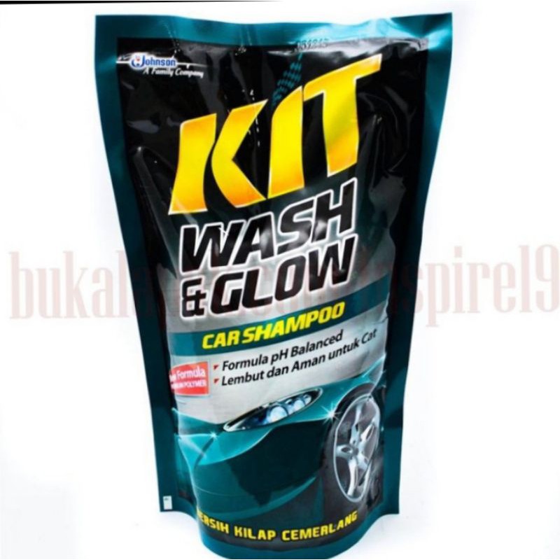 Kit wash and glow car shampoo mobil kit 720 ml