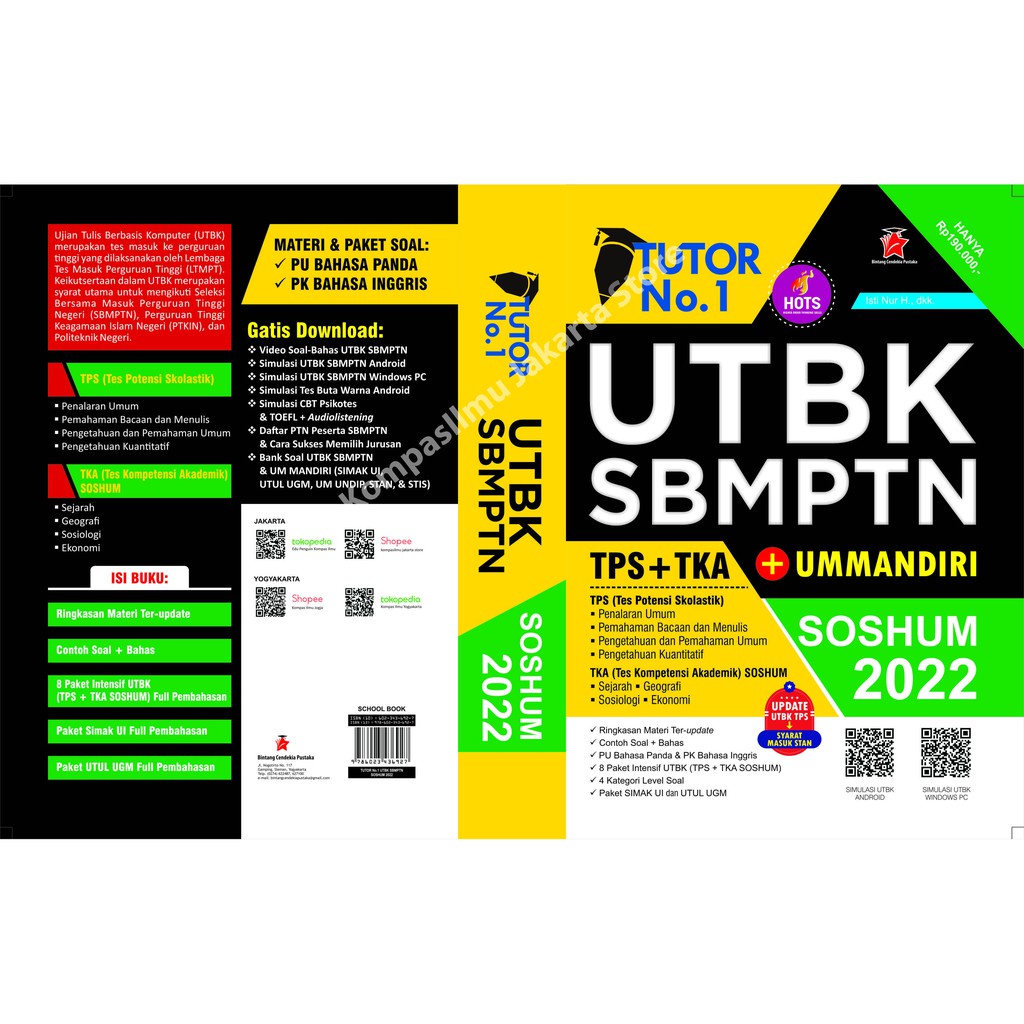 Original TUTOR No.1 UTBK SBMPTN + UM MANDIRI SOSHUM 2022