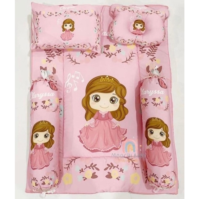 moochi baby bedcover set baby princess selimut bayi