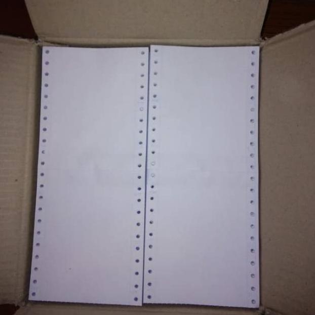 

[KODE 836] Kertas Continous Continuous Form Struk PPOB PLN A4 dibagi 4 WARTEL polos 1 ply eceran