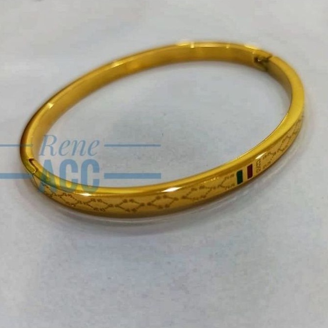 Gelang Titanium wanita Diameter 5,7cm Anti karat