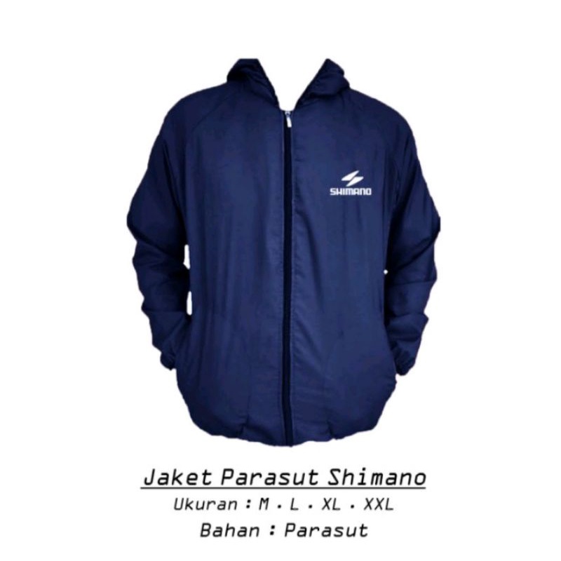 jaket parasut olahraga shimano jaket bersepeda joging lari gym mancing