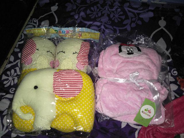 Darby Bantal Guling Set Karakter - Motif Elephant Polka