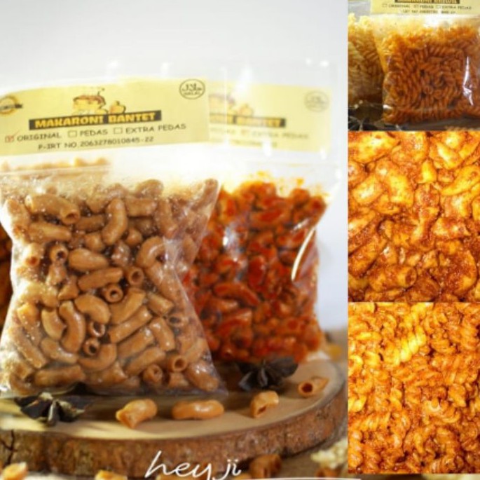 

Cemilan-Makaroni Bantet-berat bersih 70 gram-Kriuk Gurih Enak