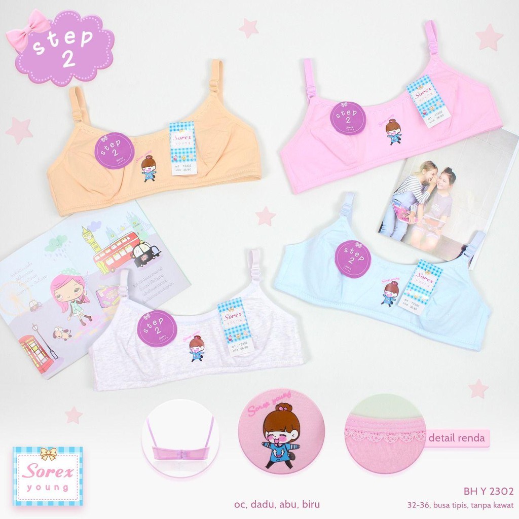 Bra-BH Sorex Remaja/Bra Young Sorex Step 2
