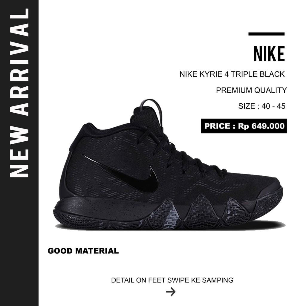kyrie 4s black